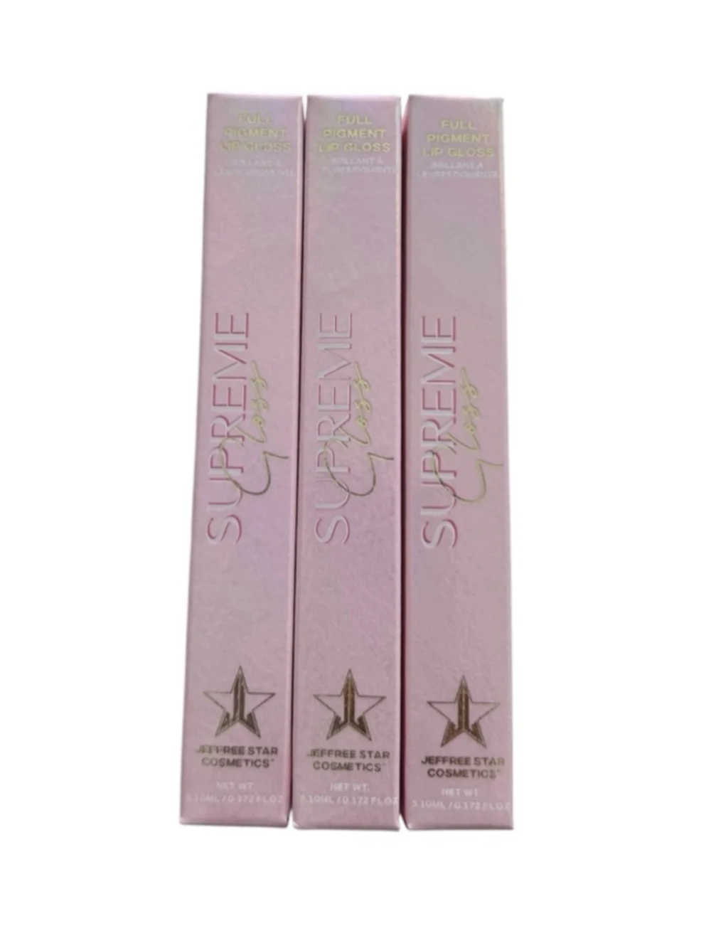 (3) Jeffree Star Cosmetics Supreme Gloss Set Dominatrix Blow My Candles Nude Set